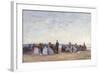 Beach Scene Near Trouville, C.1863-66-Eugène Boudin-Framed Giclee Print