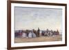 Beach Scene Near Trouville, C.1863-66-Eugène Boudin-Framed Giclee Print