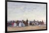 Beach Scene Near Trouville, C.1863-66-Eugène Boudin-Framed Giclee Print