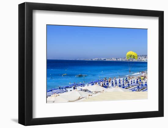 Beach Scene, Nice, Alpes Maritimes-Amanda Hall-Framed Photographic Print