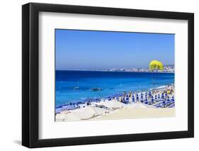 Beach Scene, Nice, Alpes Maritimes-Amanda Hall-Framed Photographic Print