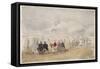 Beach Scene No.2, C.1890 (W/C on Paper)-Eugene Louis Boudin-Framed Stretched Canvas