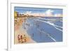 Beach Scene, Ocean City, New Jersey-null-Framed Premium Giclee Print