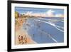 Beach Scene, Ocean City, New Jersey-null-Framed Premium Giclee Print