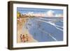 Beach Scene, Ocean City, New Jersey-null-Framed Art Print