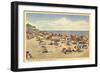 Beach Scene, Ocean Grove, New Jersey-null-Framed Art Print