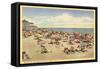 Beach Scene, Ocean Grove, New Jersey-null-Framed Stretched Canvas