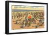 Beach Scene, Old Orchard, Maine-null-Framed Art Print