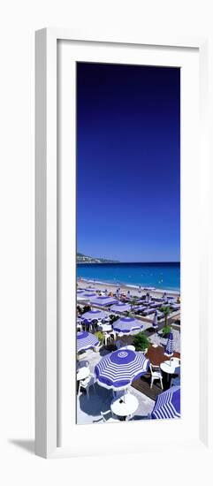 Beach Scene on French Riviera (Nice) France-null-Framed Photographic Print