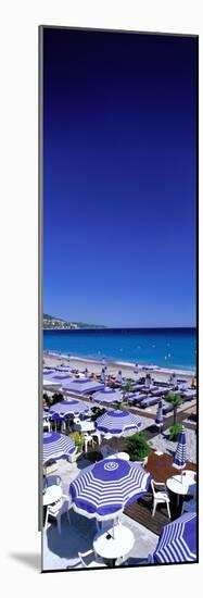 Beach Scene on French Riviera (Nice) France-null-Mounted Photographic Print