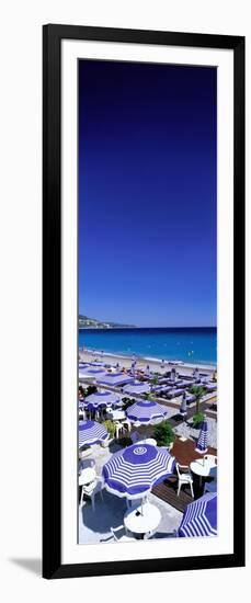 Beach Scene on French Riviera (Nice) France-null-Framed Photographic Print