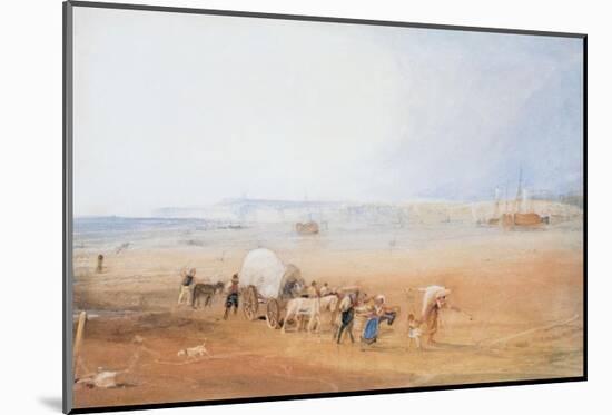 Beach Scene on the South Coast-J M W Turner-Mounted Giclee Print