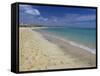 Beach Scene, Playa De Sotavento De Jandia, Fuerteventura, Canary Islands, Spain, Atlantic, Europe-Stuart Black-Framed Stretched Canvas