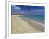 Beach Scene, Playa De Sotavento De Jandia, Fuerteventura, Canary Islands, Spain, Atlantic, Europe-Stuart Black-Framed Photographic Print