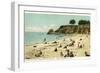 Beach Scene, Santa Barbara, California-null-Framed Art Print