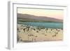 Beach Scene, Santa Barbara, California-null-Framed Art Print