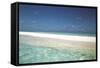 Beach Scene, Shallow Water and Water's Edge-null-Framed Stretched Canvas