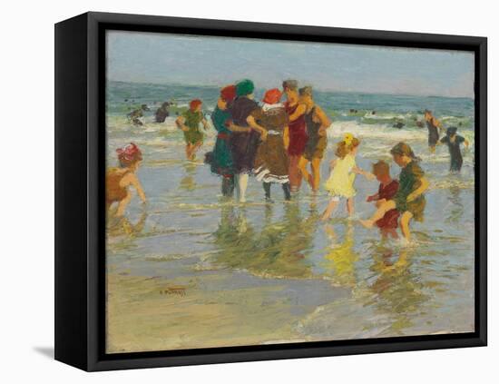 Beach Scene. Strandszene-Edward Henry Potthast-Framed Stretched Canvas