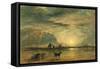 Beach Scene - Sunrise, C.1820-David Cox-Framed Stretched Canvas