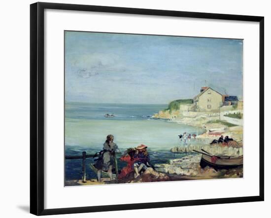 Beach Scene, Swanage-Charles Edward Conder-Framed Giclee Print