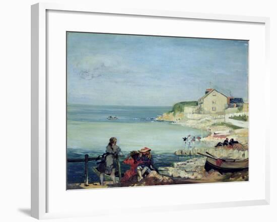 Beach Scene, Swanage-Charles Edward Conder-Framed Giclee Print