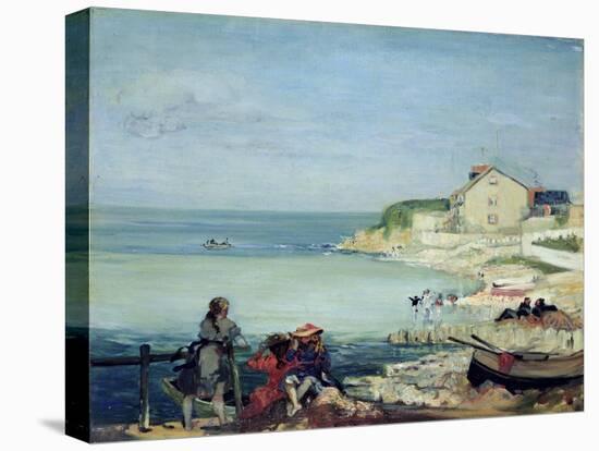 Beach Scene, Swanage-Charles Edward Conder-Stretched Canvas