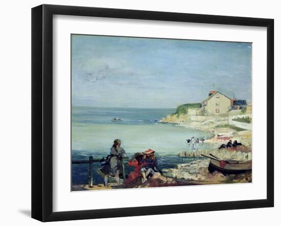 Beach Scene, Swanage-Charles Edward Conder-Framed Giclee Print