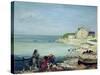 Beach Scene, Swanage-Charles Edward Conder-Stretched Canvas