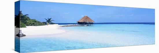 Beach Scene the Maldives-null-Stretched Canvas