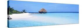 Beach Scene the Maldives-null-Stretched Canvas