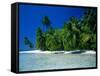 Beach Scene the Maldives-null-Framed Stretched Canvas