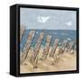 Beach Scene Triptych II-Jade Reynolds-Framed Stretched Canvas