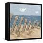 Beach Scene Triptych II-Jade Reynolds-Framed Stretched Canvas