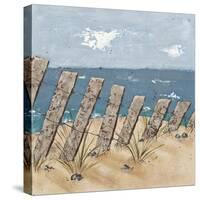 Beach Scene Triptych II-Jade Reynolds-Stretched Canvas