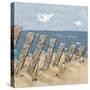 Beach Scene Triptych II-Jade Reynolds-Stretched Canvas