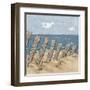 Beach Scene Triptych II-Jade Reynolds-Framed Art Print