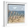 Beach Scene Triptych II-Jade Reynolds-Framed Art Print