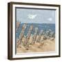 Beach Scene Triptych II-Jade Reynolds-Framed Art Print