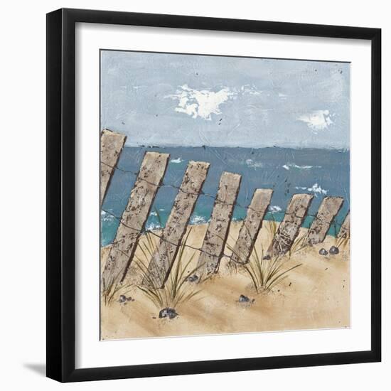 Beach Scene Triptych II-Jade Reynolds-Framed Art Print