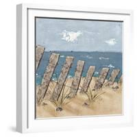 Beach Scene Triptych II-Jade Reynolds-Framed Art Print