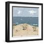 Beach Scene Triptych III-Jade Reynolds-Framed Art Print