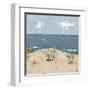 Beach Scene Triptych III-Jade Reynolds-Framed Art Print