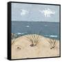 Beach Scene Triptych III-Jade Reynolds-Framed Stretched Canvas