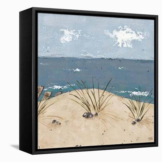 Beach Scene Triptych III-Jade Reynolds-Framed Stretched Canvas