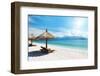 Beach Scene, Tropics, Pacific Ocean-haveseen-Framed Photographic Print