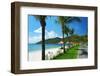 Beach Scene, Tropics, Pacific Ocean-haveseen-Framed Photographic Print