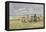 Beach Scene, Trouville-Eugène Boudin-Framed Stretched Canvas