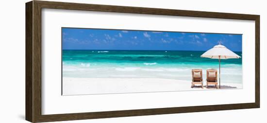 Beach Scene Tulum, Mexico-null-Framed Art Print