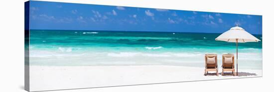 Beach Scene Tulum, Mexico-null-Stretched Canvas