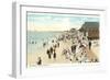 Beach Scene, Watch Hill, Rhode Island-null-Framed Art Print